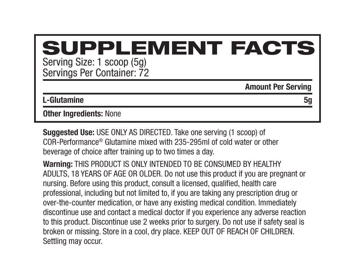 Cellucor GLUTAMINE Cellucor Cor-Performance Glutamine 72servings