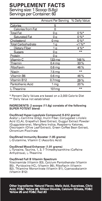 EHP Labs FAT BURNER EHP Labs OxyShred