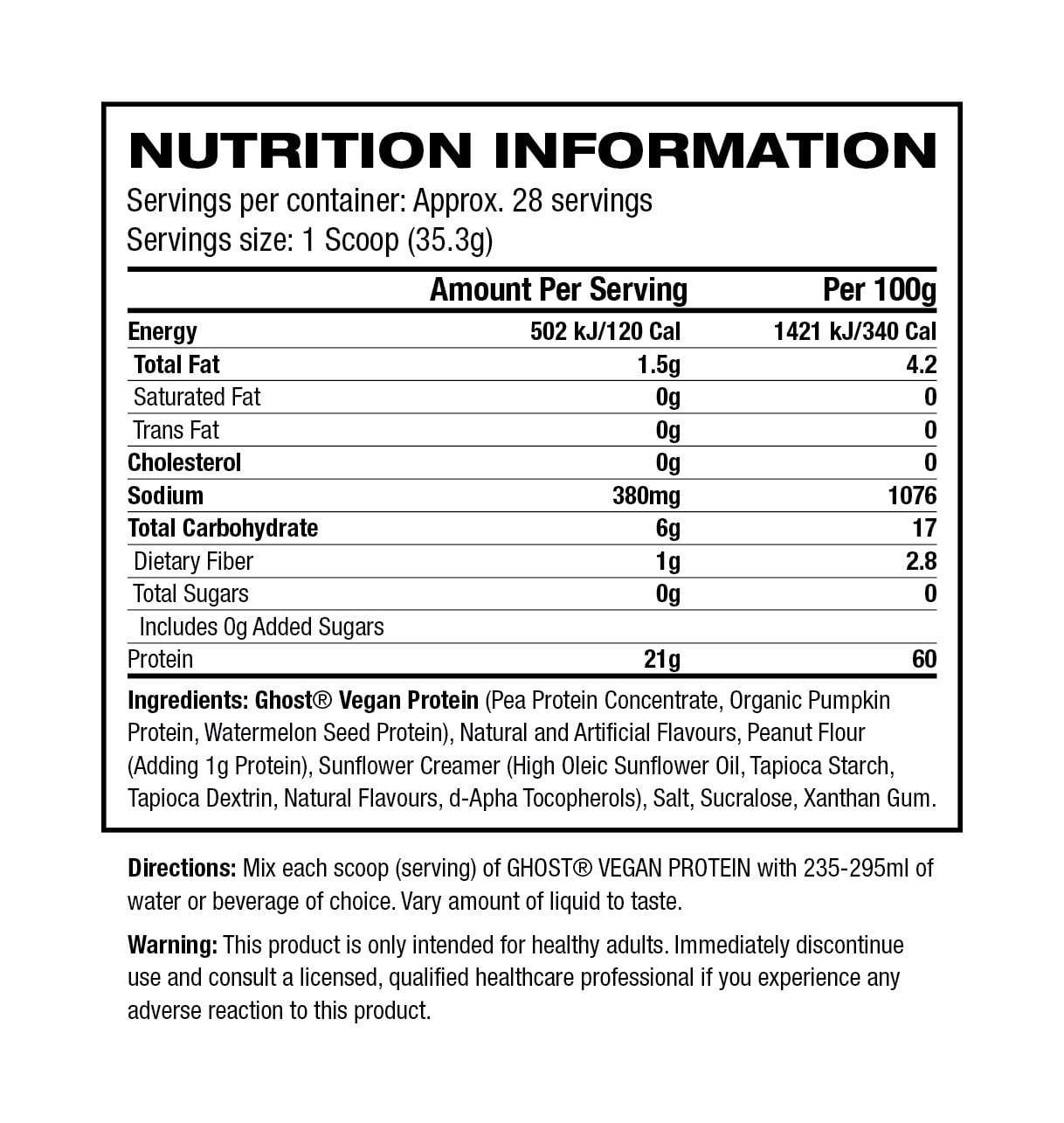 Ghost PROTEIN Peanut Butter Cereal Milk (PRE ORDER) Ghost Lifestyle Vegan Protein Plant Based
