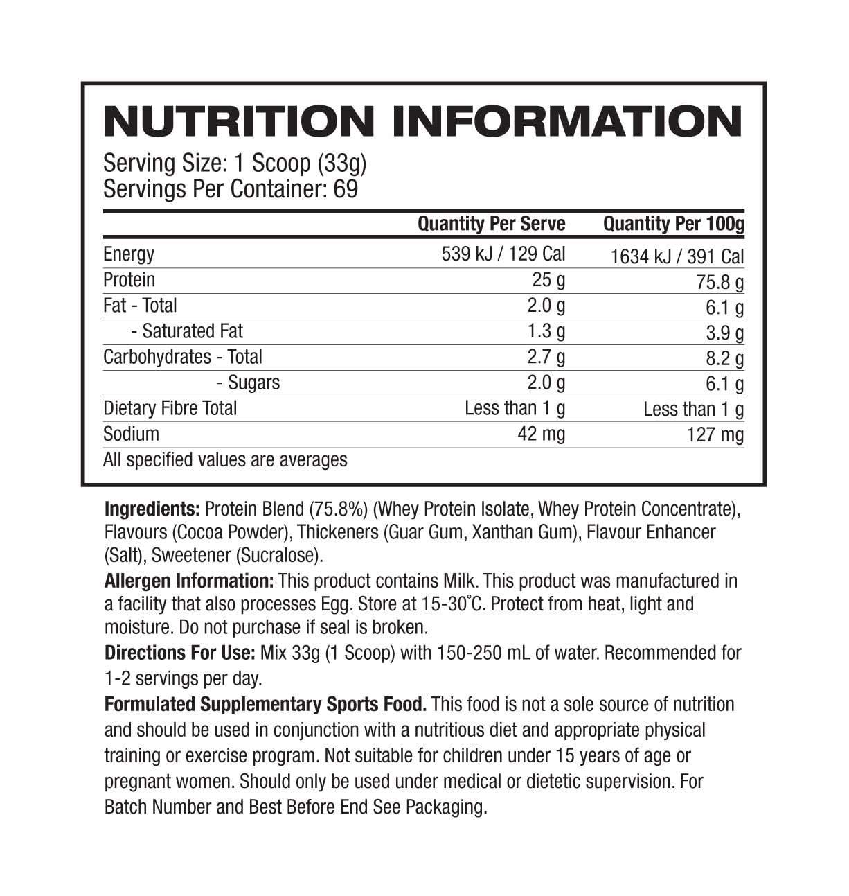 Inspired PROTEIN Inspired Premium Whey Protein