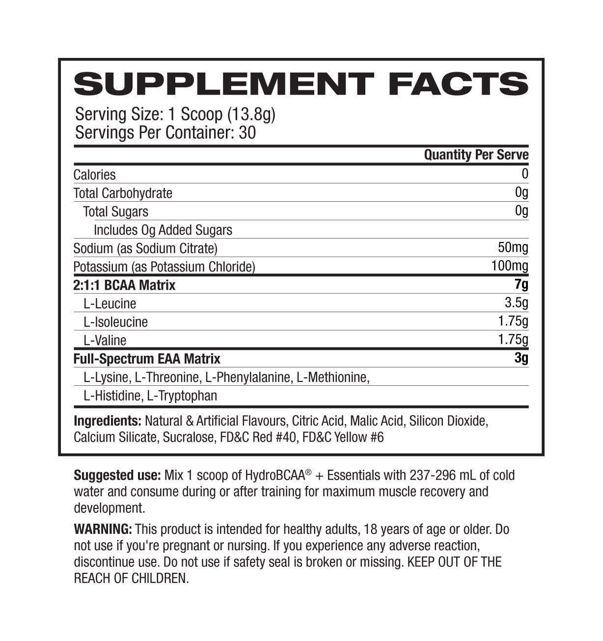 Pro Supps AMINO ACIDS Pro Supps Hydro BCAA + EAA 30 Serve