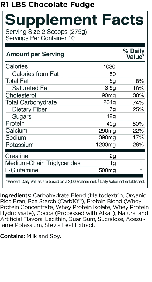 Rule 1 PROTEIN Rule 1 High Calorie Mass Gainer