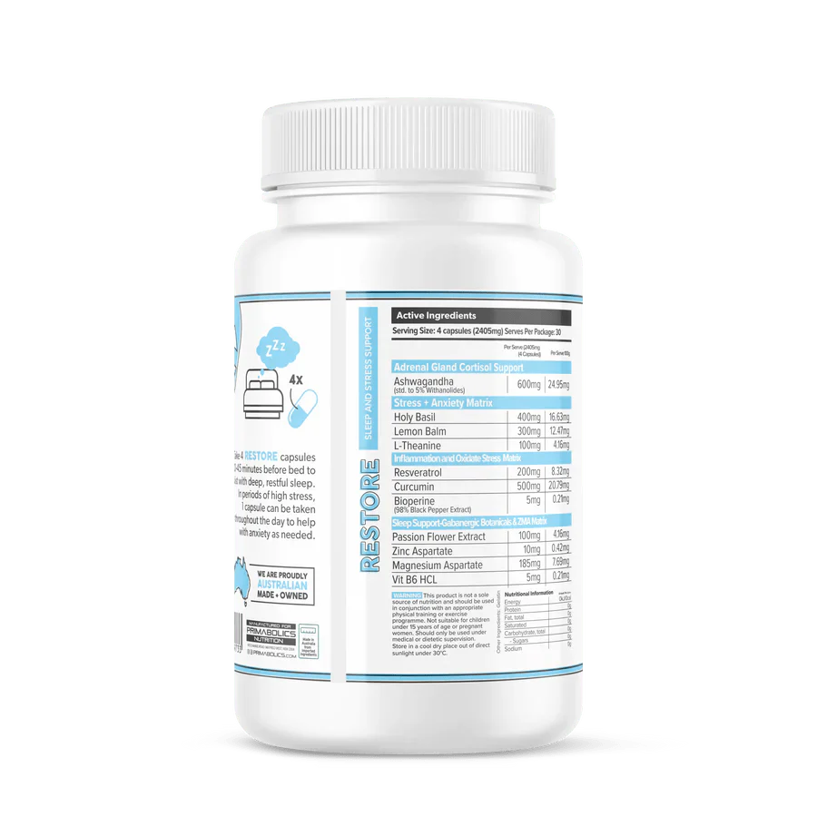 Sydney Health & Nutrition Primabolics Restore