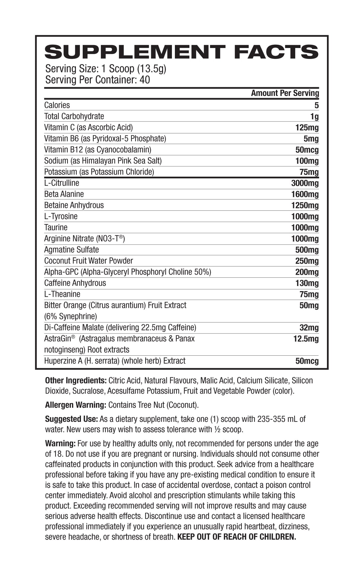CBUM CBUM Thavage Preworkout