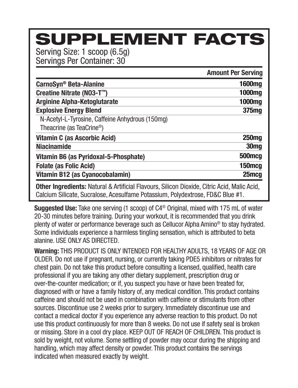 Cellucor PRE WORKOUT Cellucor C4 ID Pre-Workout 60 serve