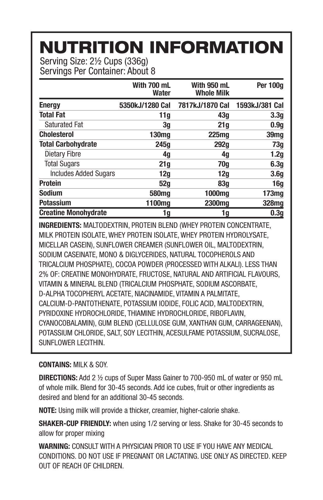 Dymatize PROTEIN Dymatize Super Mass Gainer