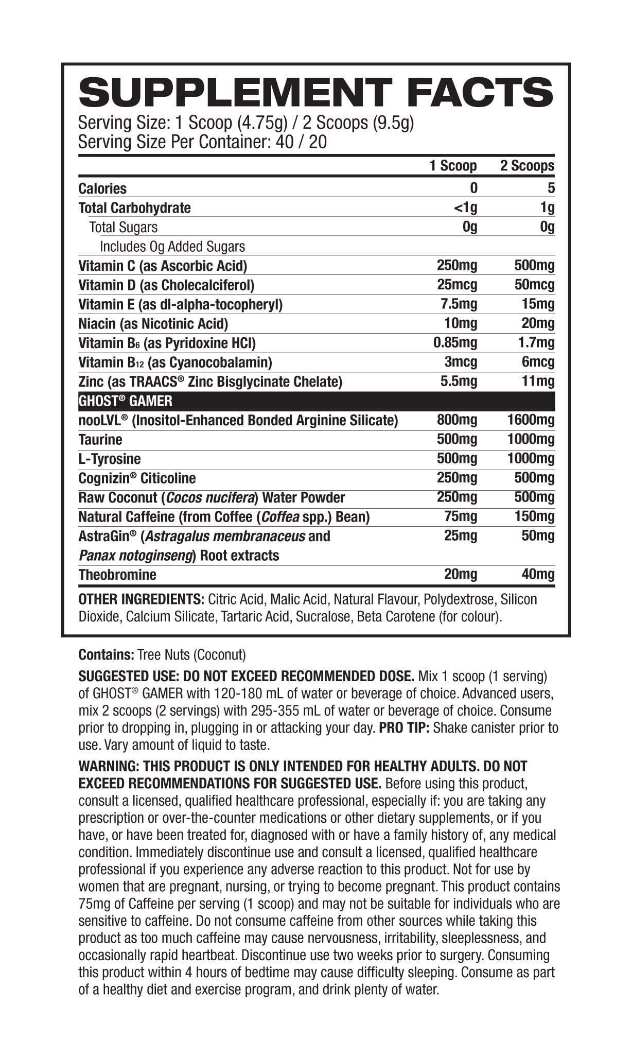 Ghost PRE WORKOUT Ghost Gamer!