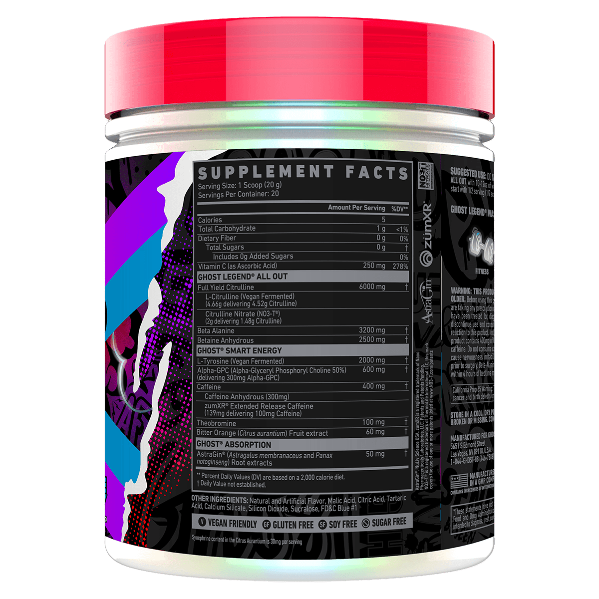 Ghost PRE WORKOUT Ghost Legend All Out