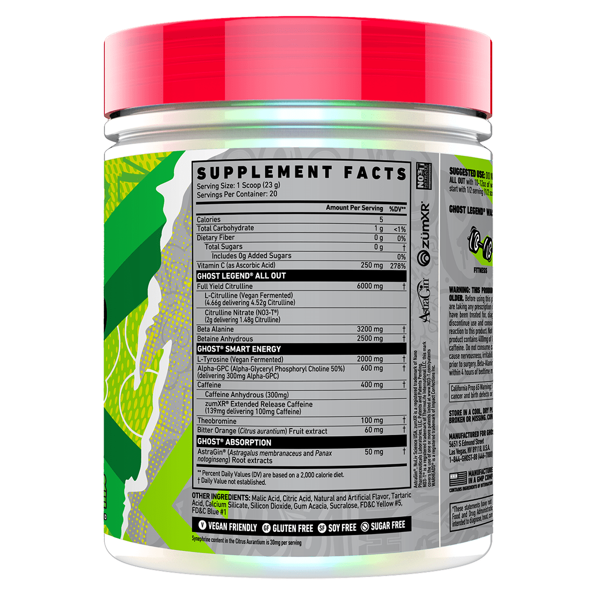 Ghost PRE WORKOUT Ghost Legend All Out