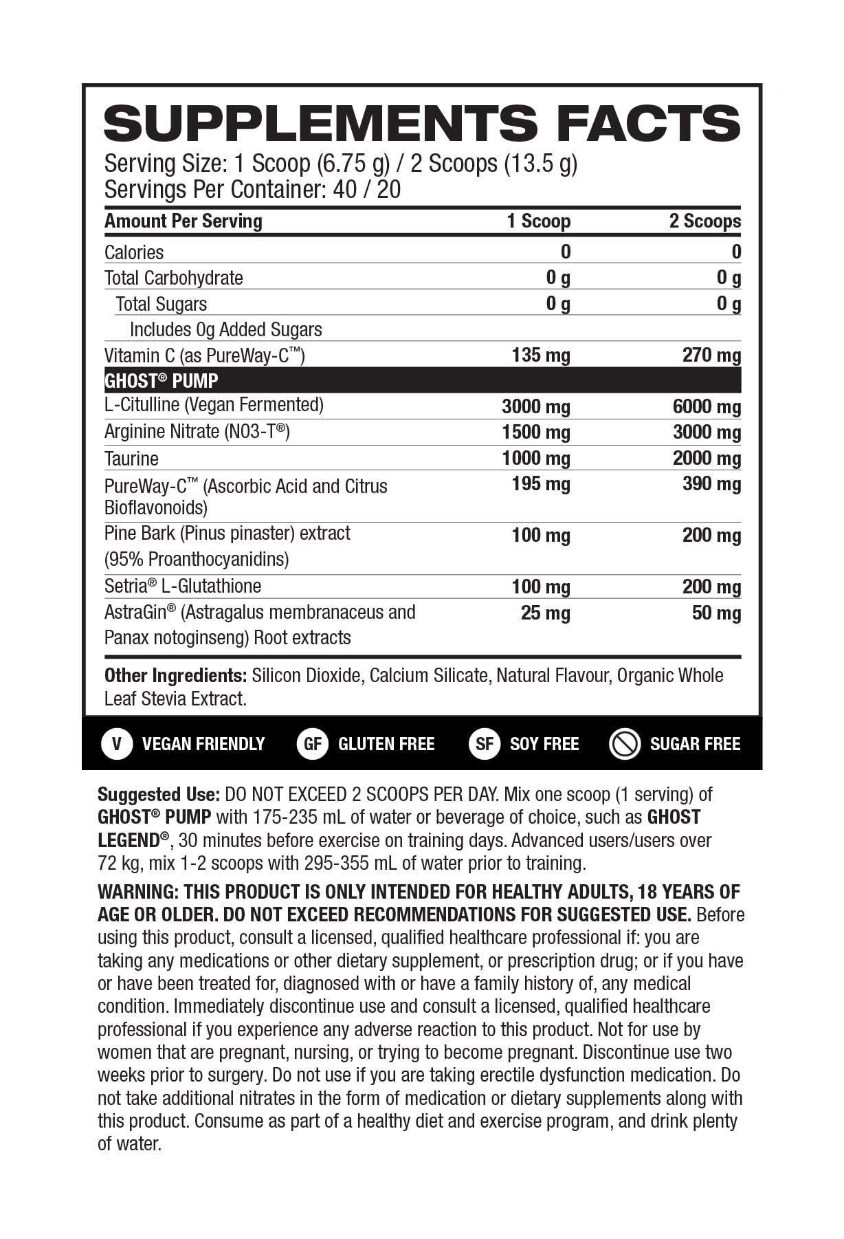 Ghost PRE WORKOUT Ghost Pump V2