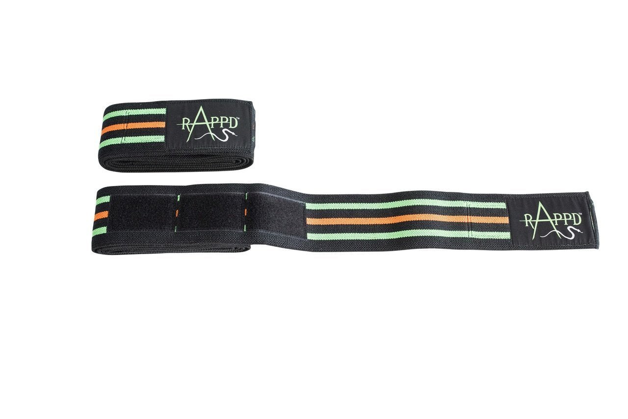 Rappd GLOVES, BELTS AND ACCESSORIES 2m / Green Rappd Heavy Duty Knee Wraps Brawn 2m