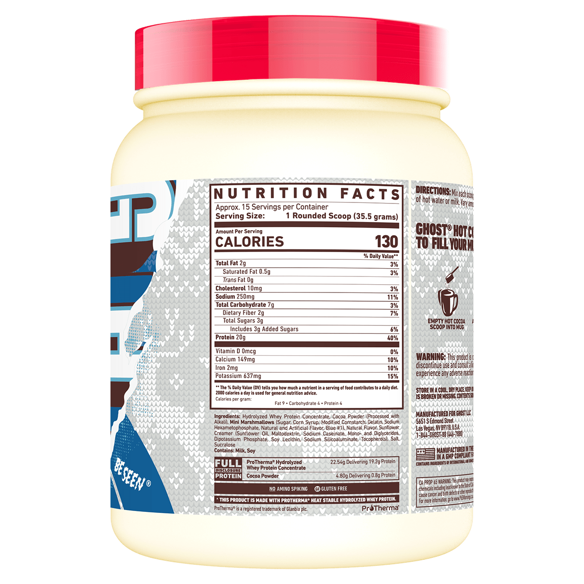 Sydney Health & Nutrition Ghost High Protein Hot Cocoa Mix